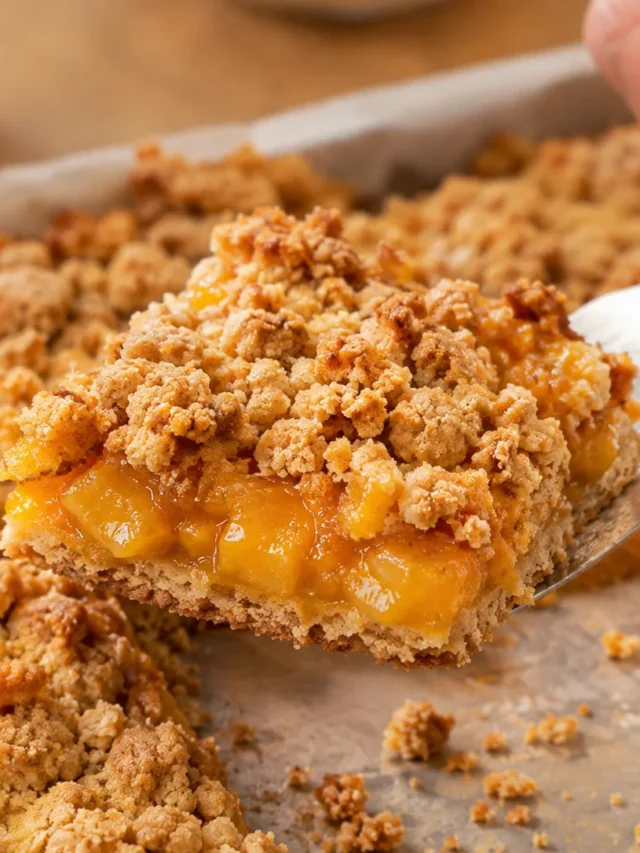 Peach Crumb Bars