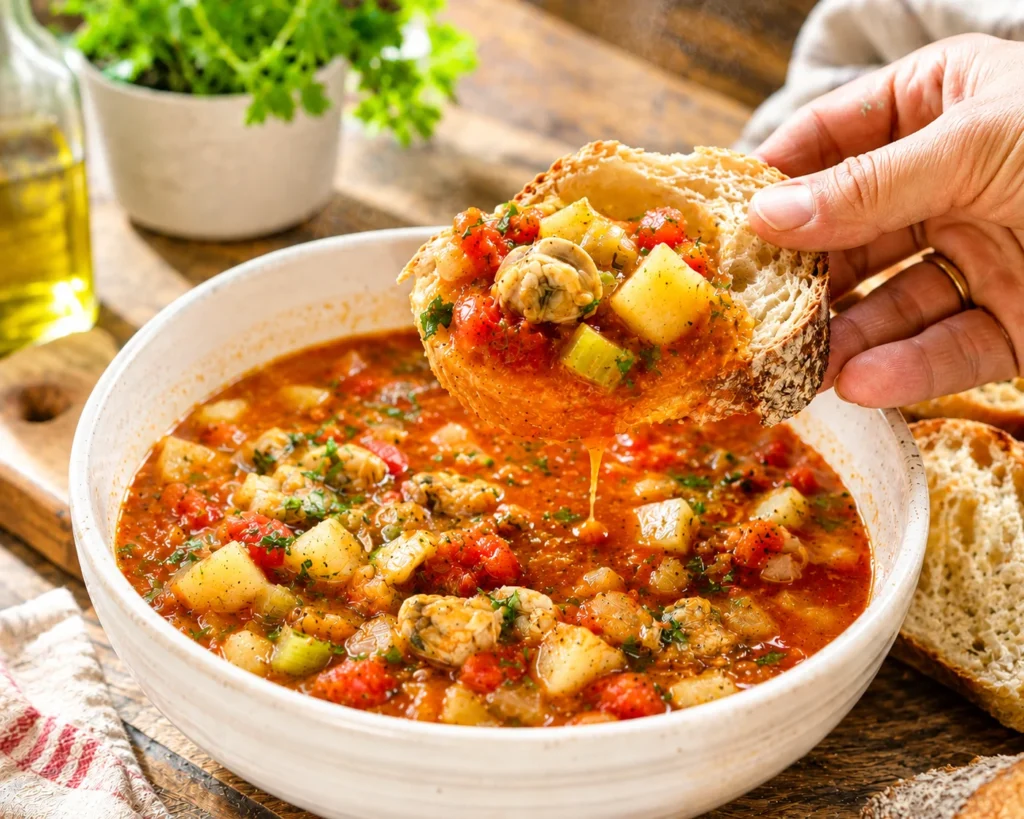 manhattan clam chowder recipe final image