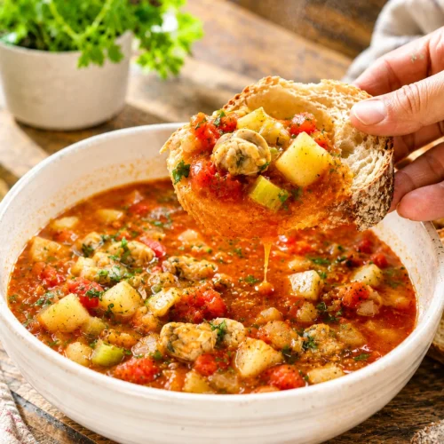 manhattan clam chowder recipe final image