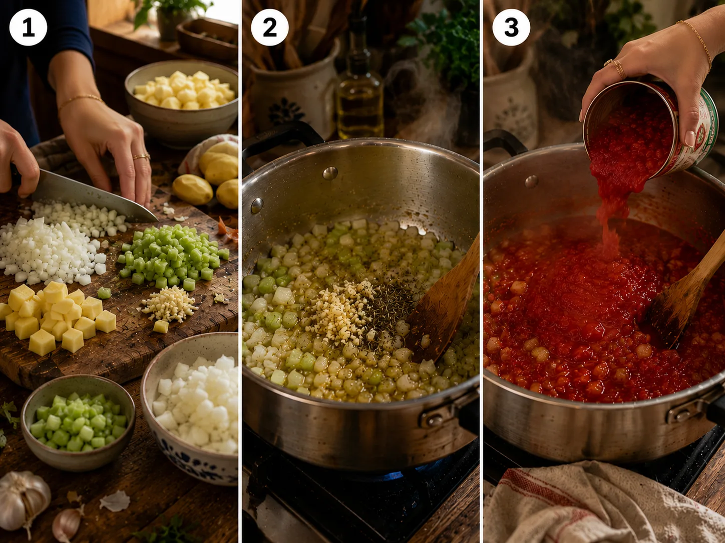 manhattan clam chowder recipe stage 1