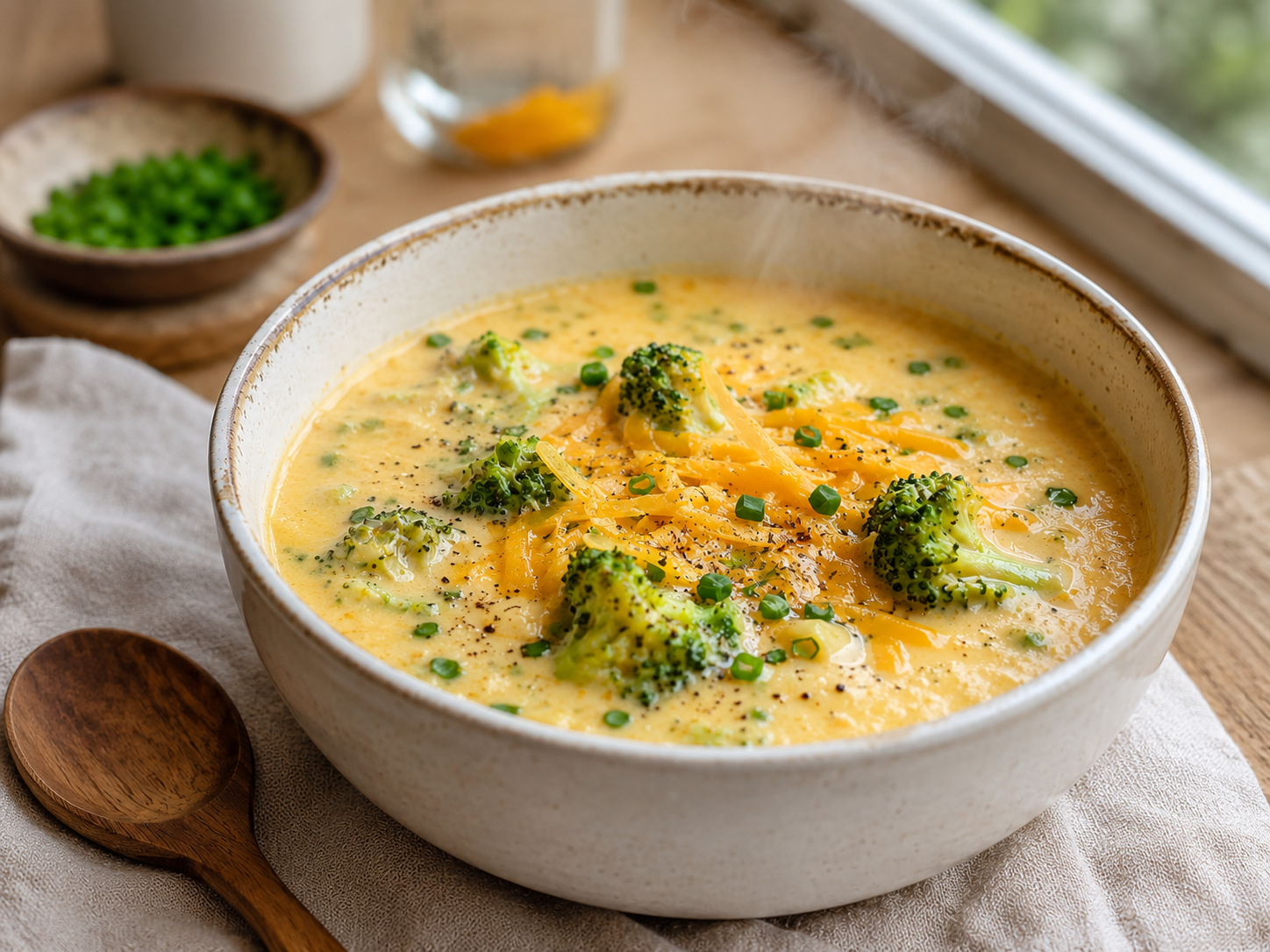 best high protein broccoli cheddar soup main