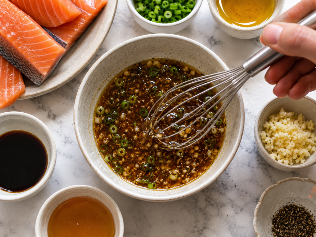 Salmon Marinade for Pan-Seared Salmon stage 1