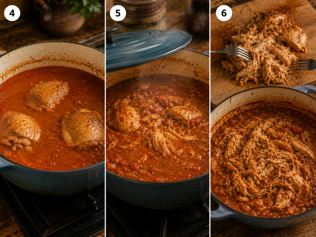 chicken birria tacos stage 2
