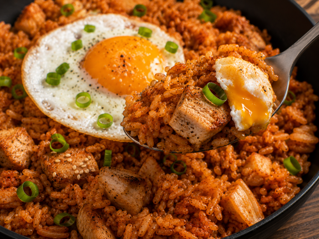 Kimchi Chicken Fried Rice final image