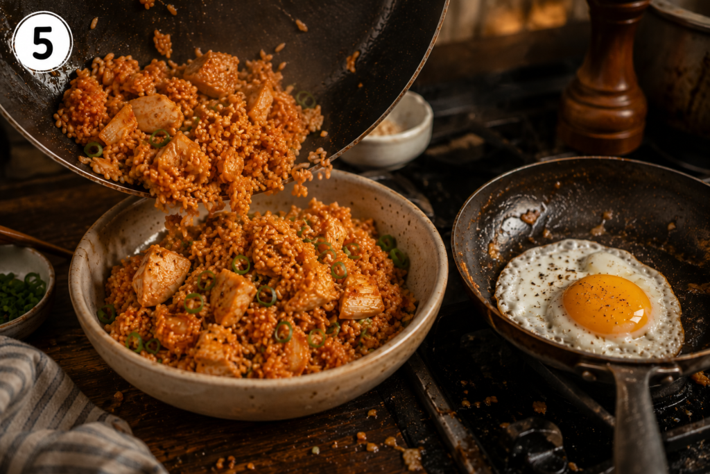 Kimchi Chicken Fried Rice stage 3