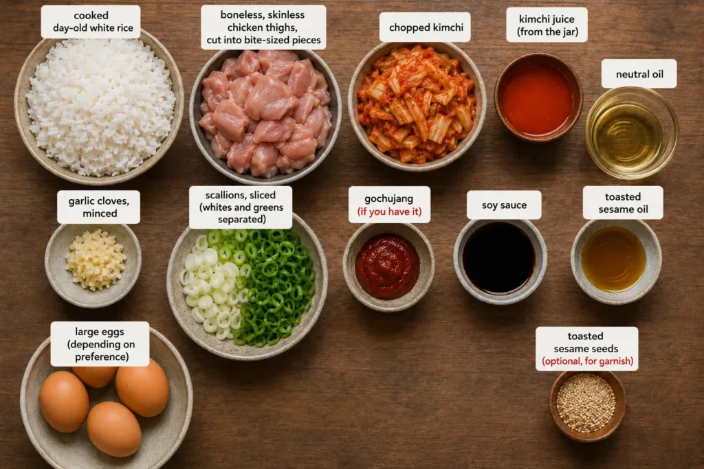 kimchi chicken fried rice recipe
