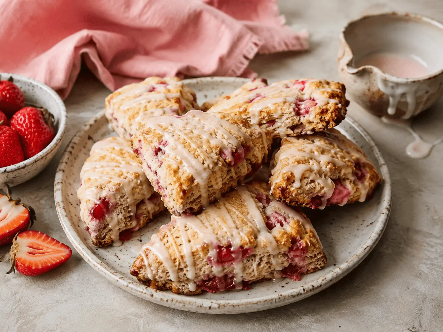 strawberry scone recipe main image
