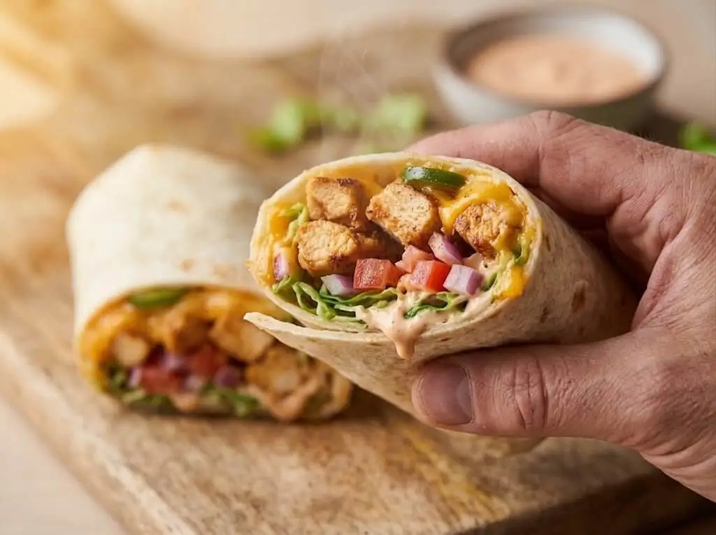 spicy chicken wrap final image