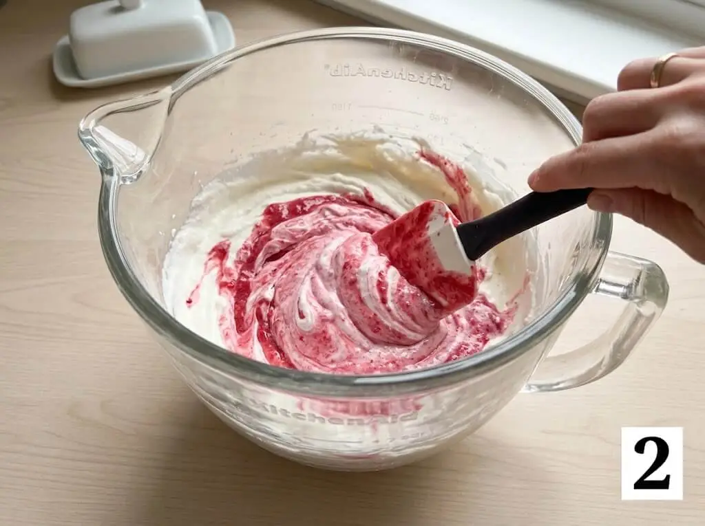 raspberry mousse stage 2