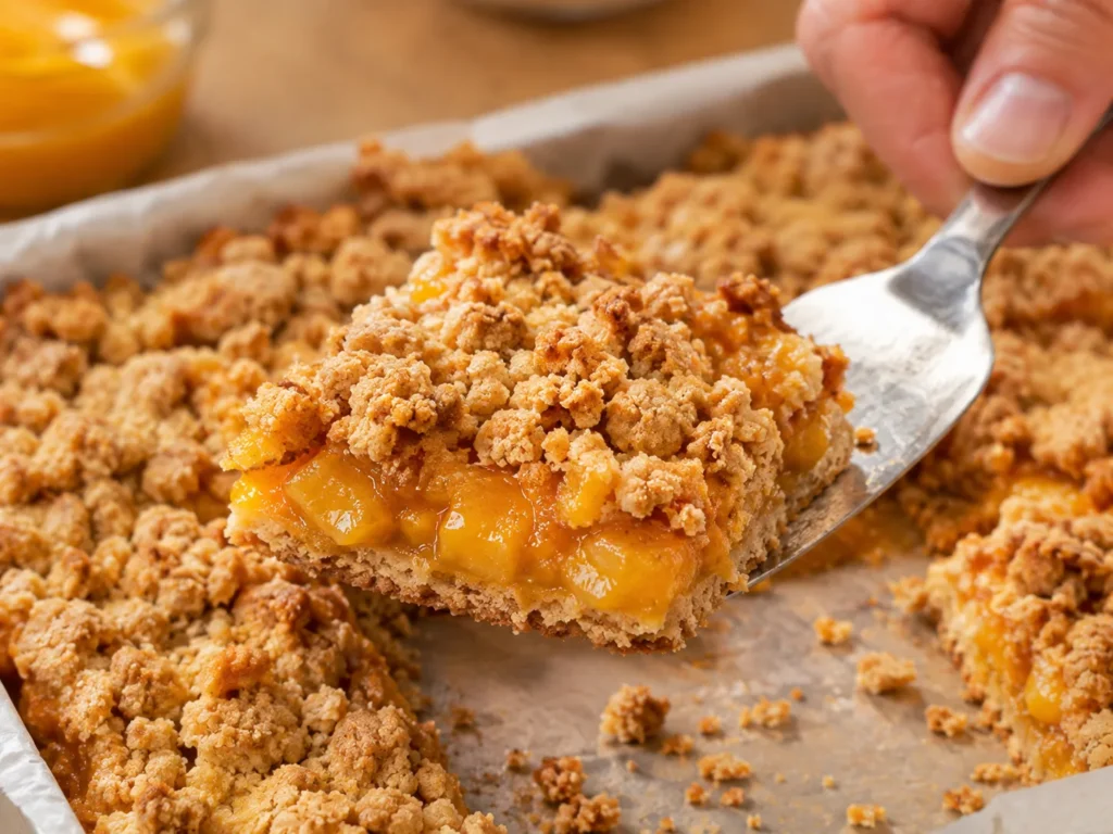 peach crumb bars final image