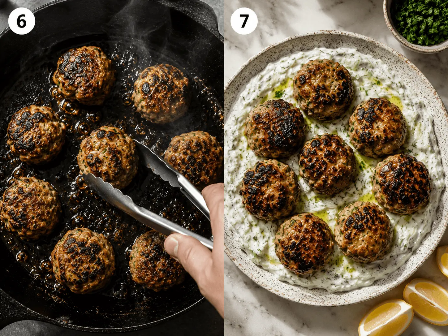 greek chicken meatballs stage 3