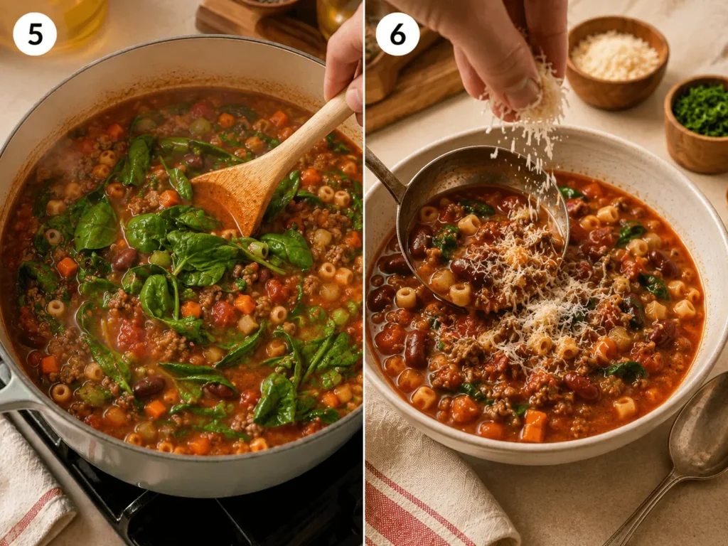 beef minestrone soup stage 3