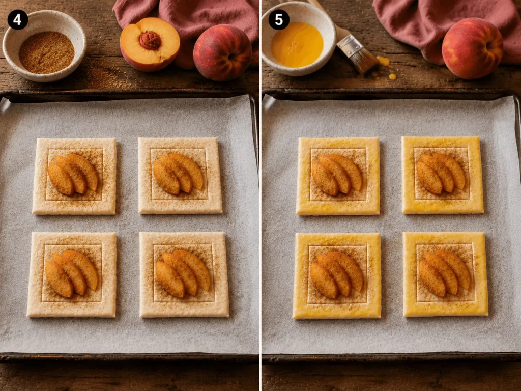 peach puff pastry stage 2