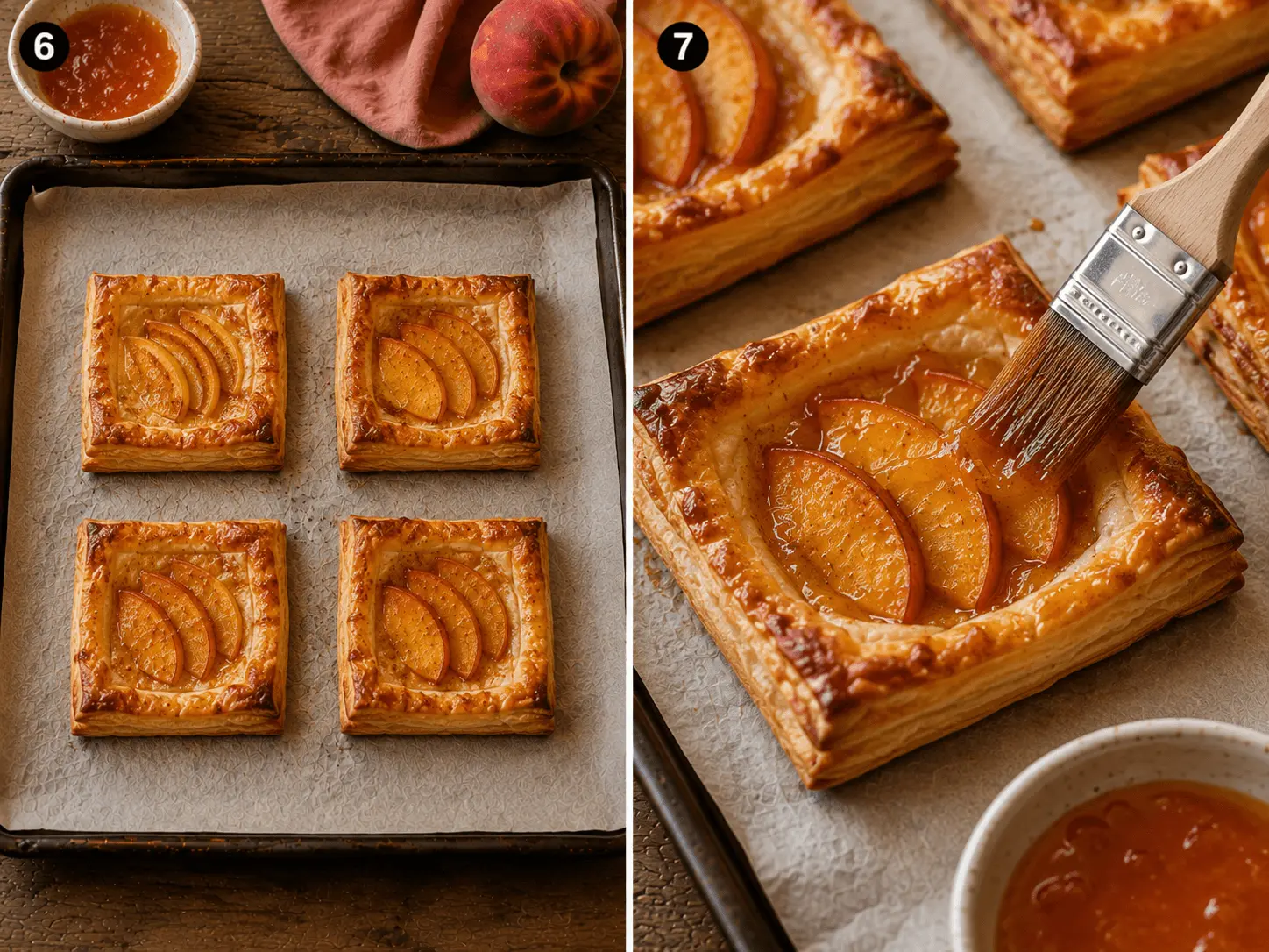 peach puff pastry stage 3