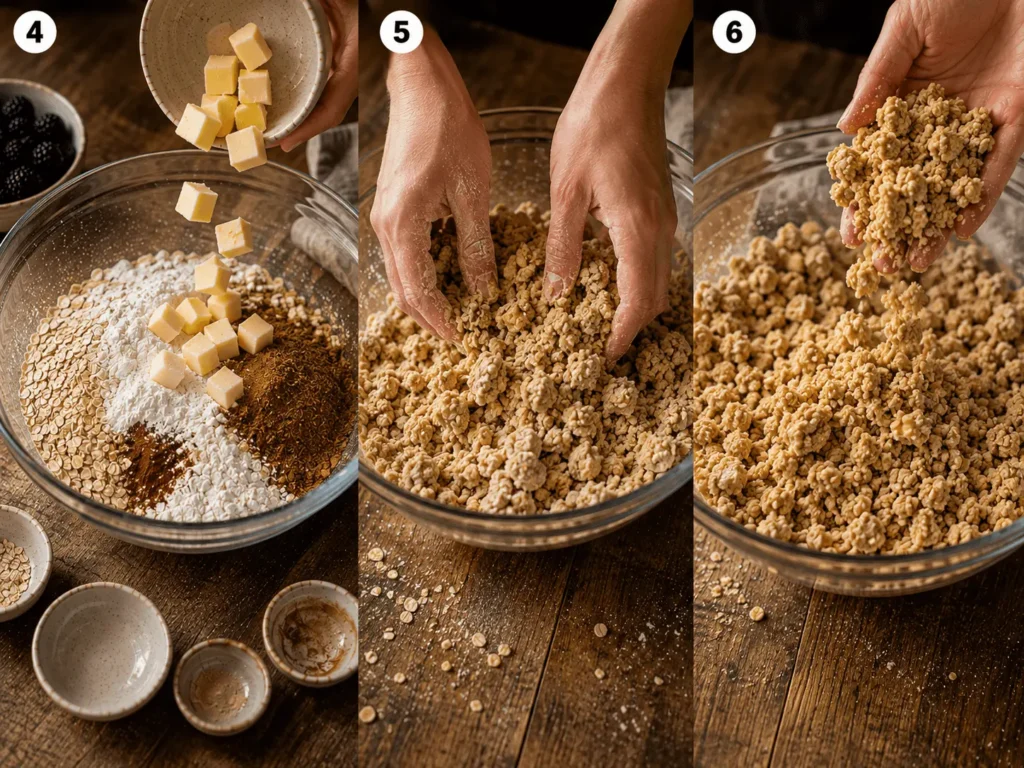 blackberry crumble recipe stage 2