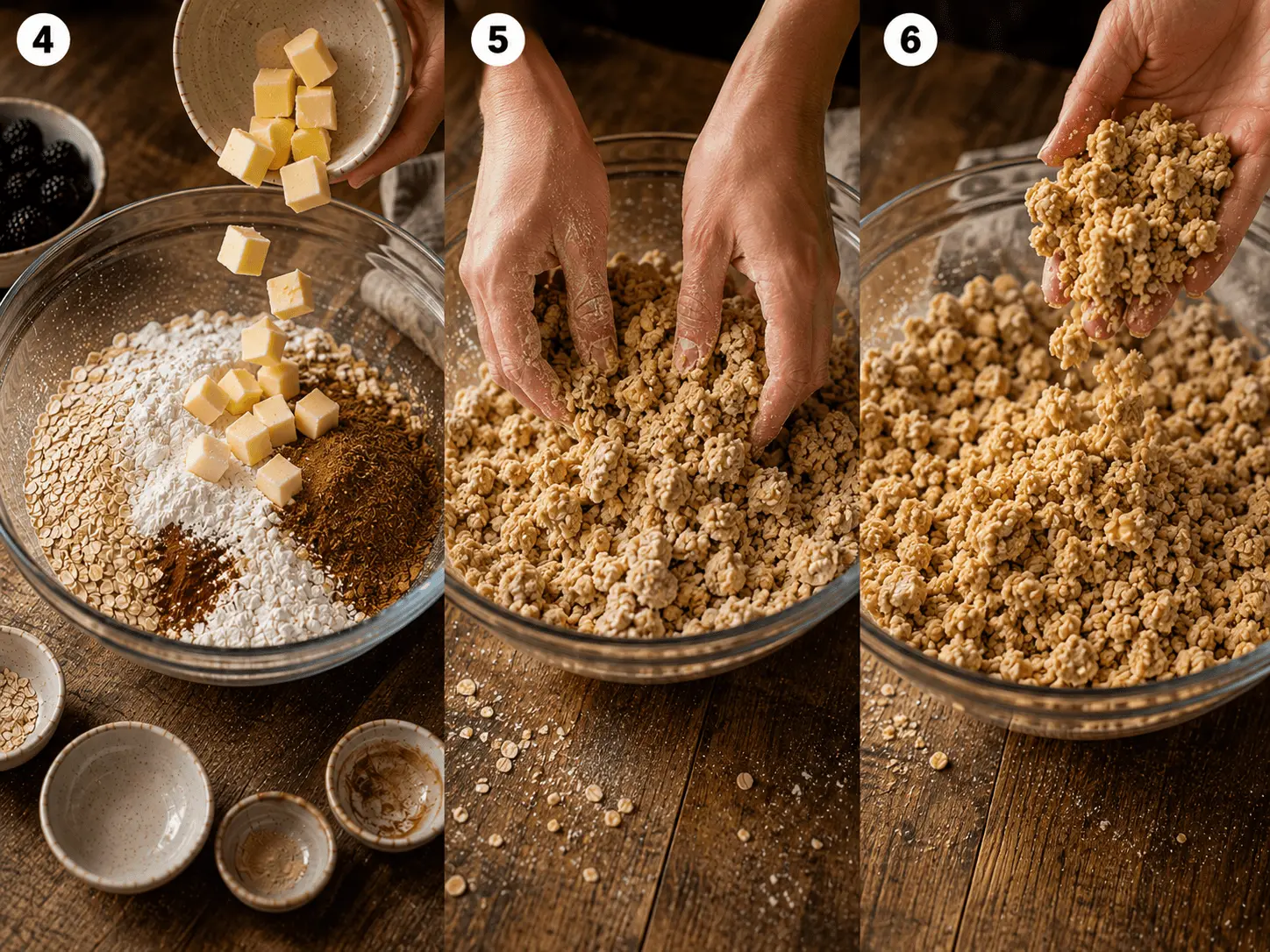 blackberry crumble recipe stage 2
