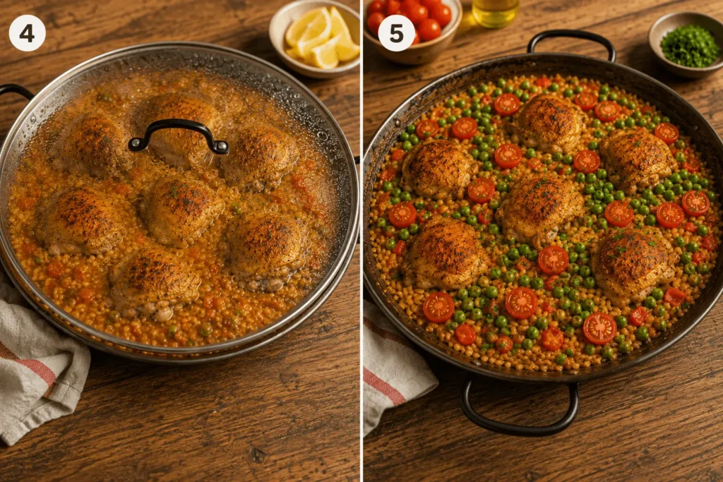 chicken paella recipe stage 2