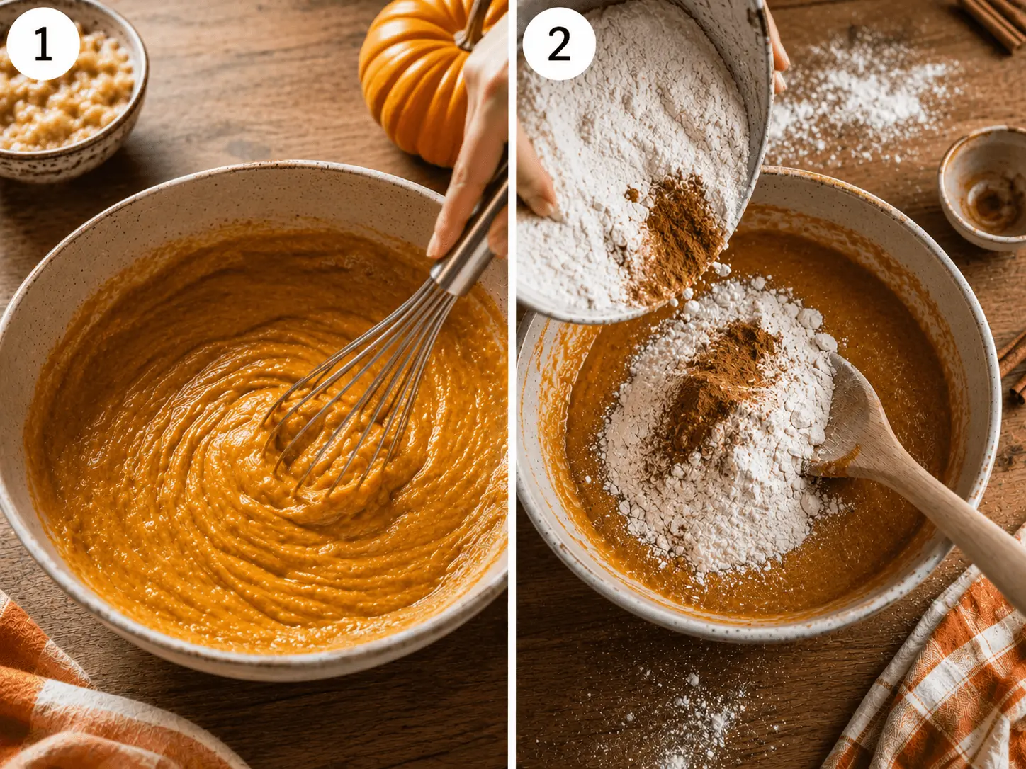 pumpkin banana bread stage 1