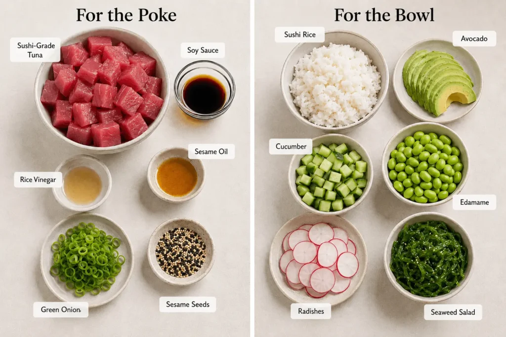 poke tuna bowl