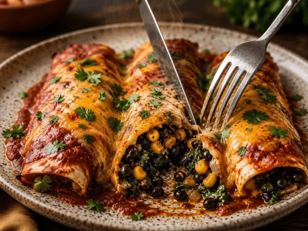 vegetarian enchiladas final image