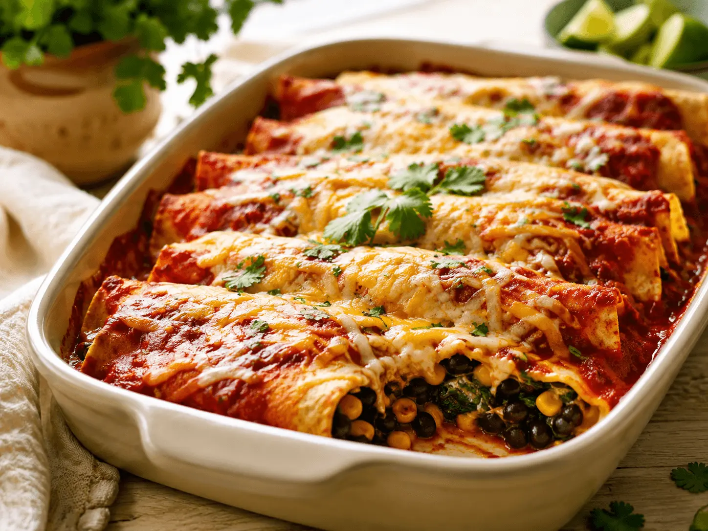 vegetarian enchiladas main image