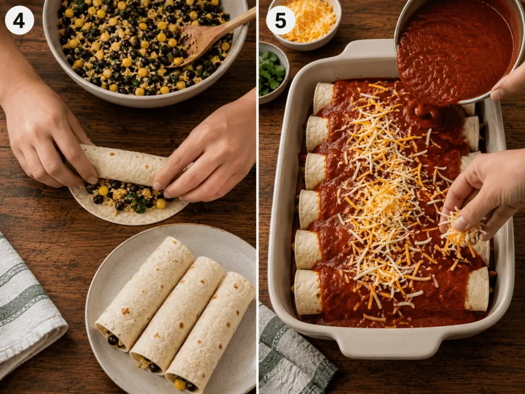 vegetarian enchiladas stage 2
