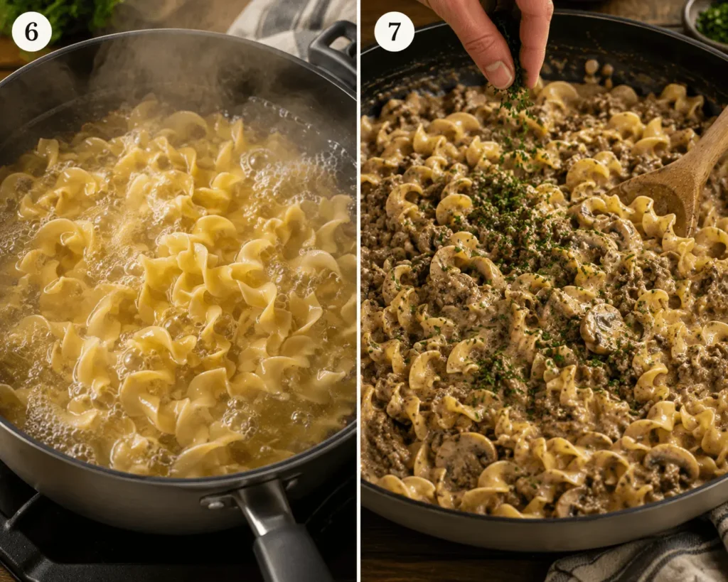 beef stroganoff with cream of mushroom soup stage 3