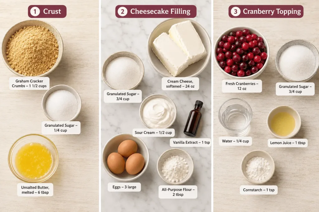 cranberry cheesecake recipe