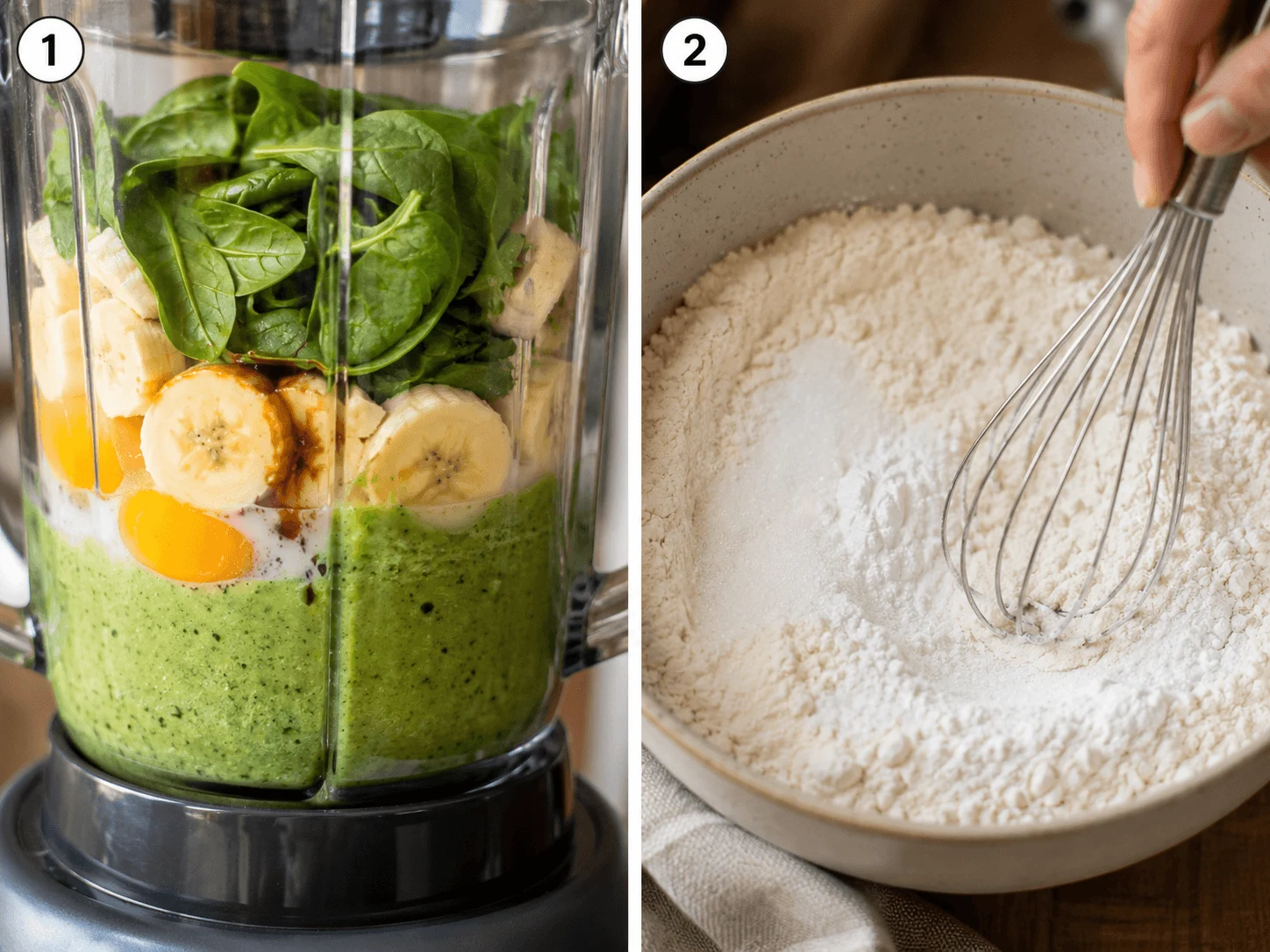 spinach banana pancakes stage 1