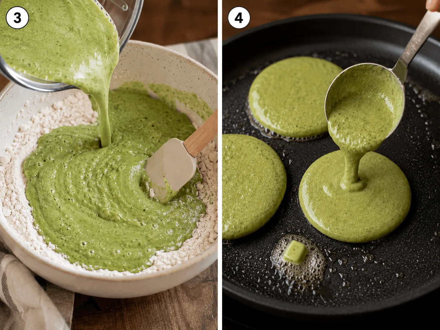 spinach banana pancakes stage 2