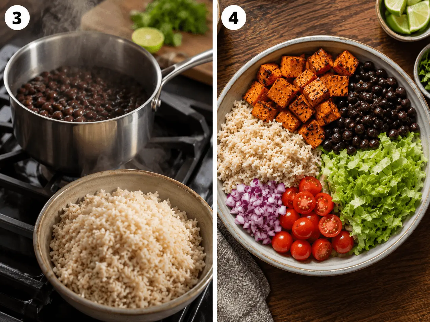 sweet potato taco bowl stage 2