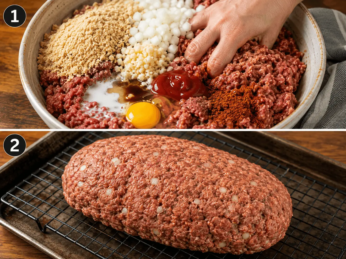 smoked meatloaf stage 1