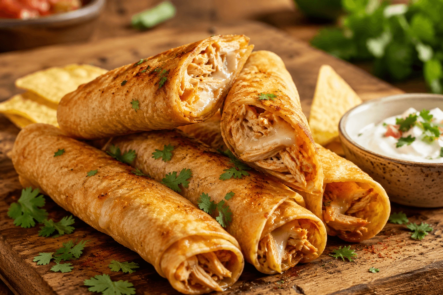 chicken and cheese taquitos main image