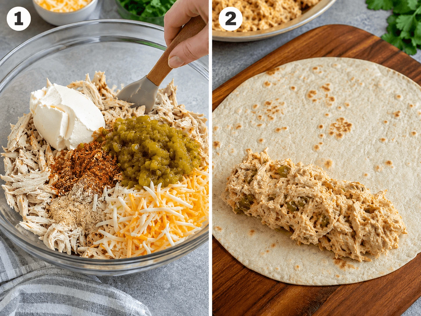 chicken and cheese taquitos stage 1