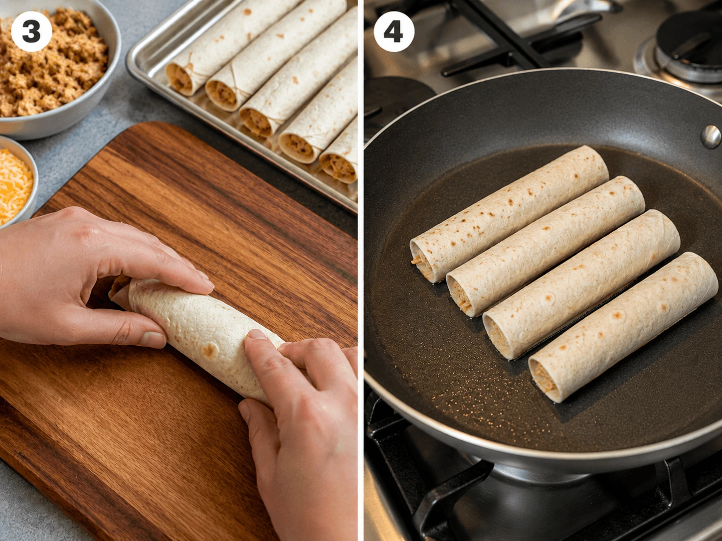 chicken and cheese taquitos stage 2