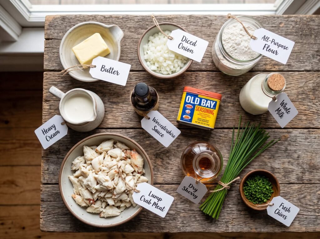 she crab soup Ingredients