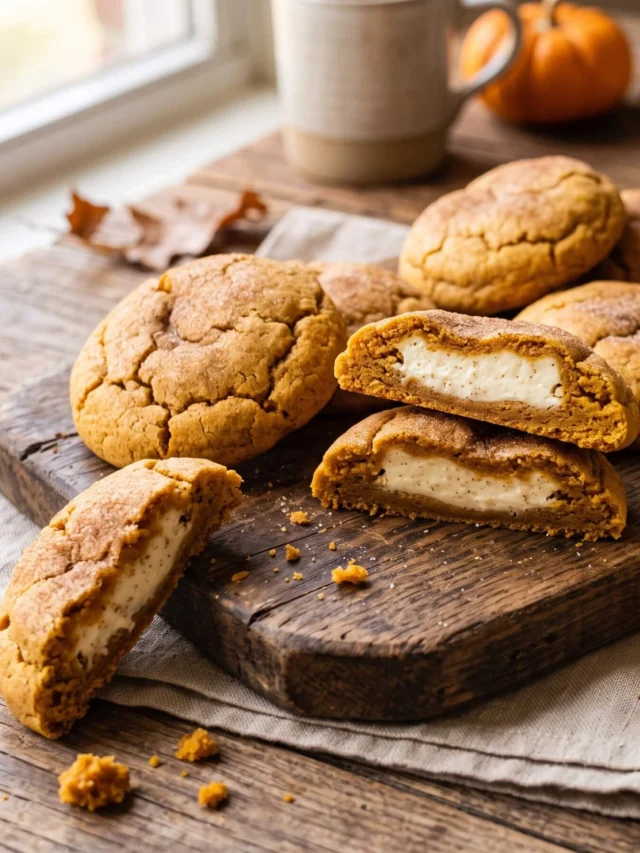 Pumpkin Cheesecake Cookies