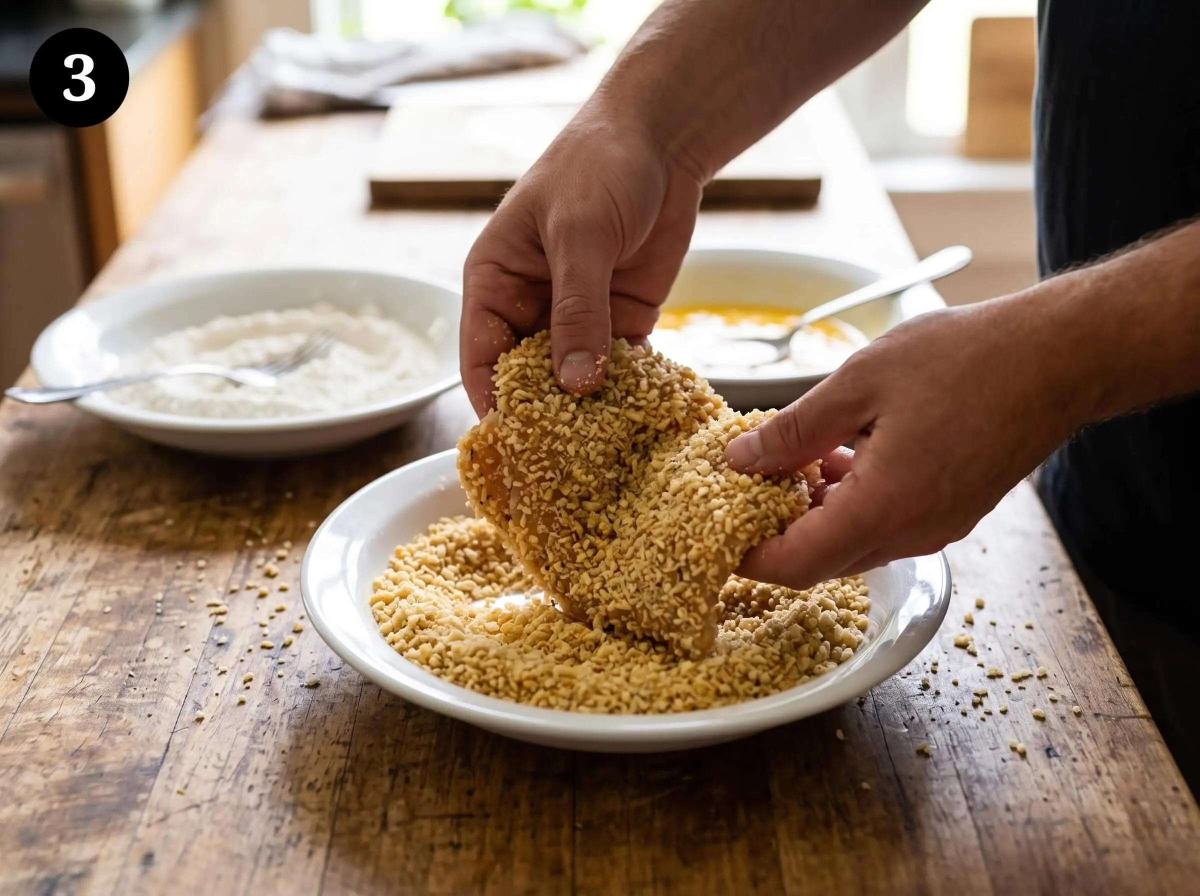 chicken katsu recipe Bread the Chicken
