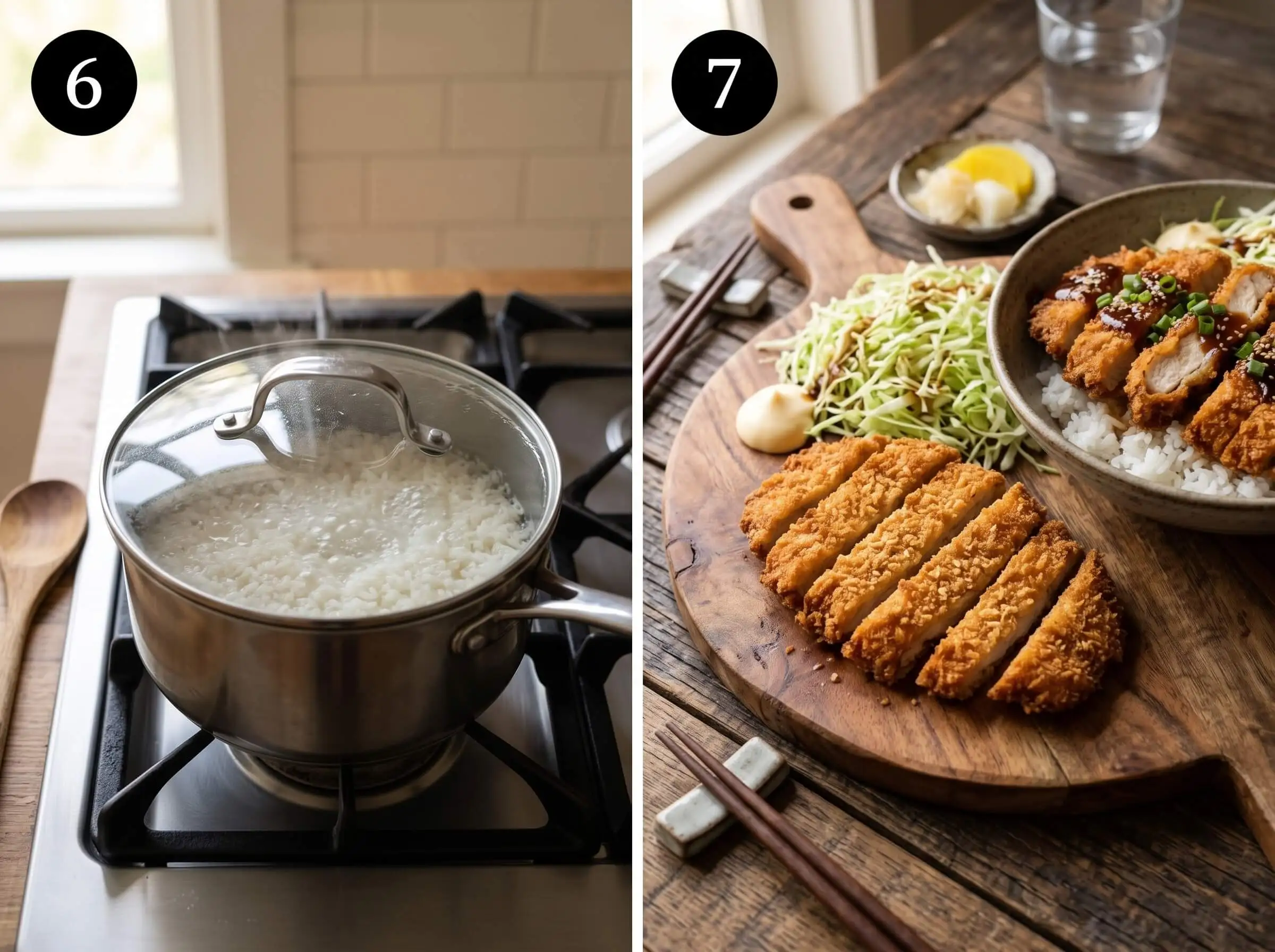 chicken katsu recipe Slice and Serve