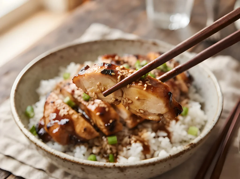 teriyaki chicken recipe final result