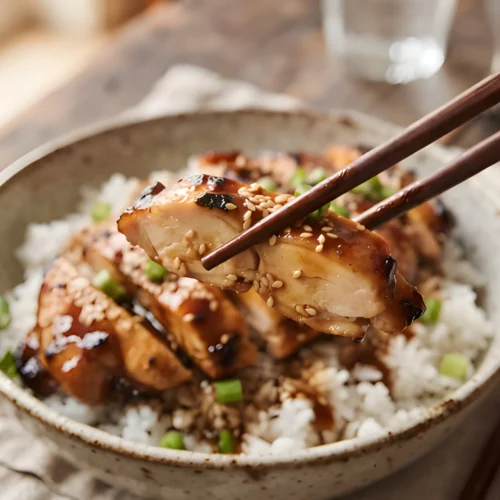 teriyaki chicken recipe final result