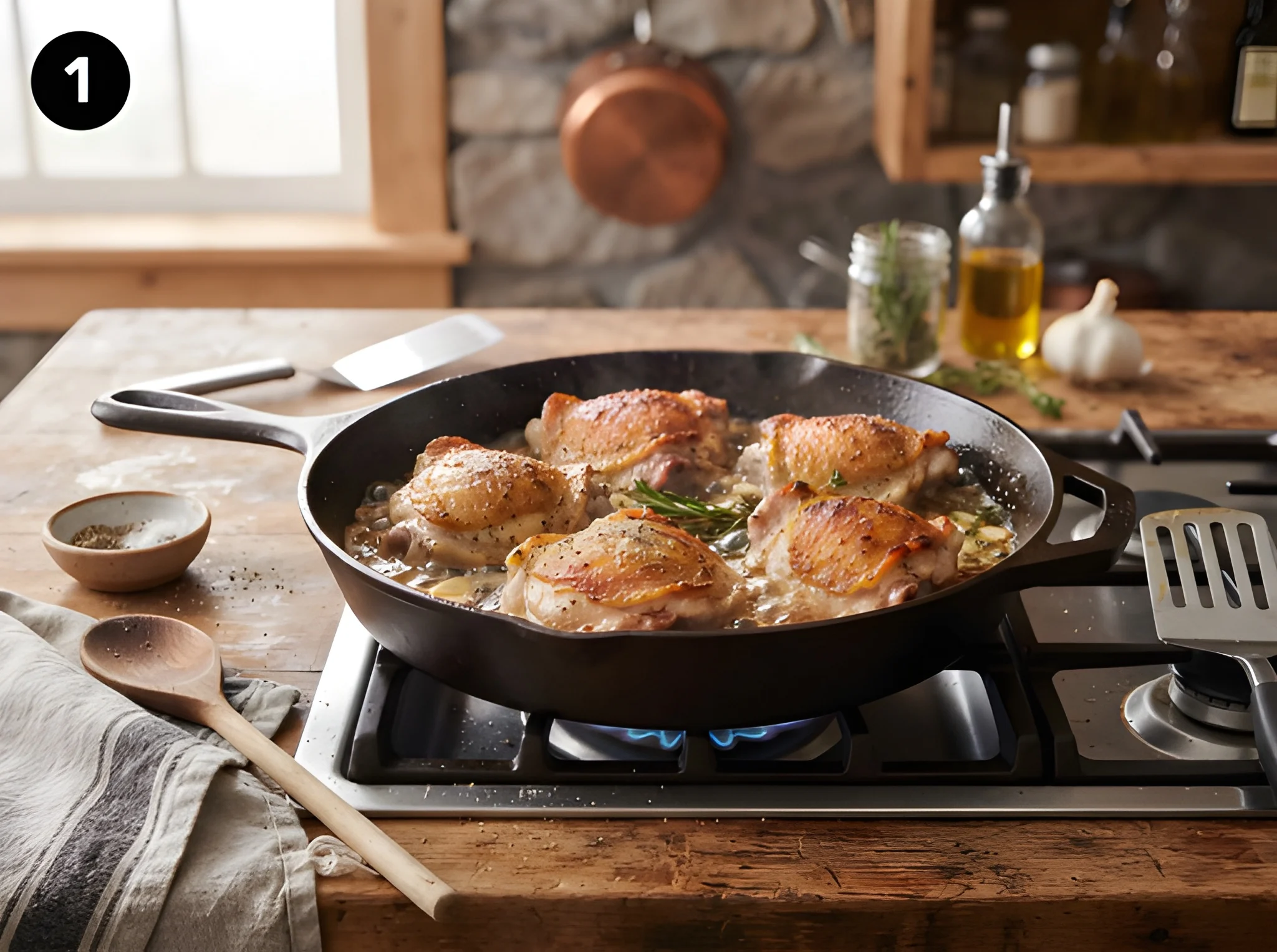 teriyaki chicken recipe Sear the Chicken