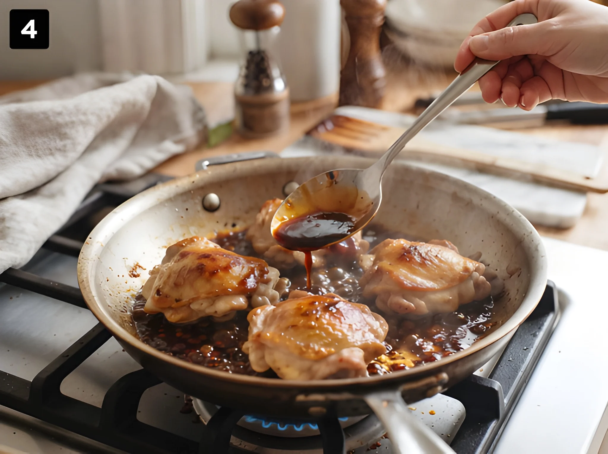 teriyaki chicken recipe Simmer and Glaze