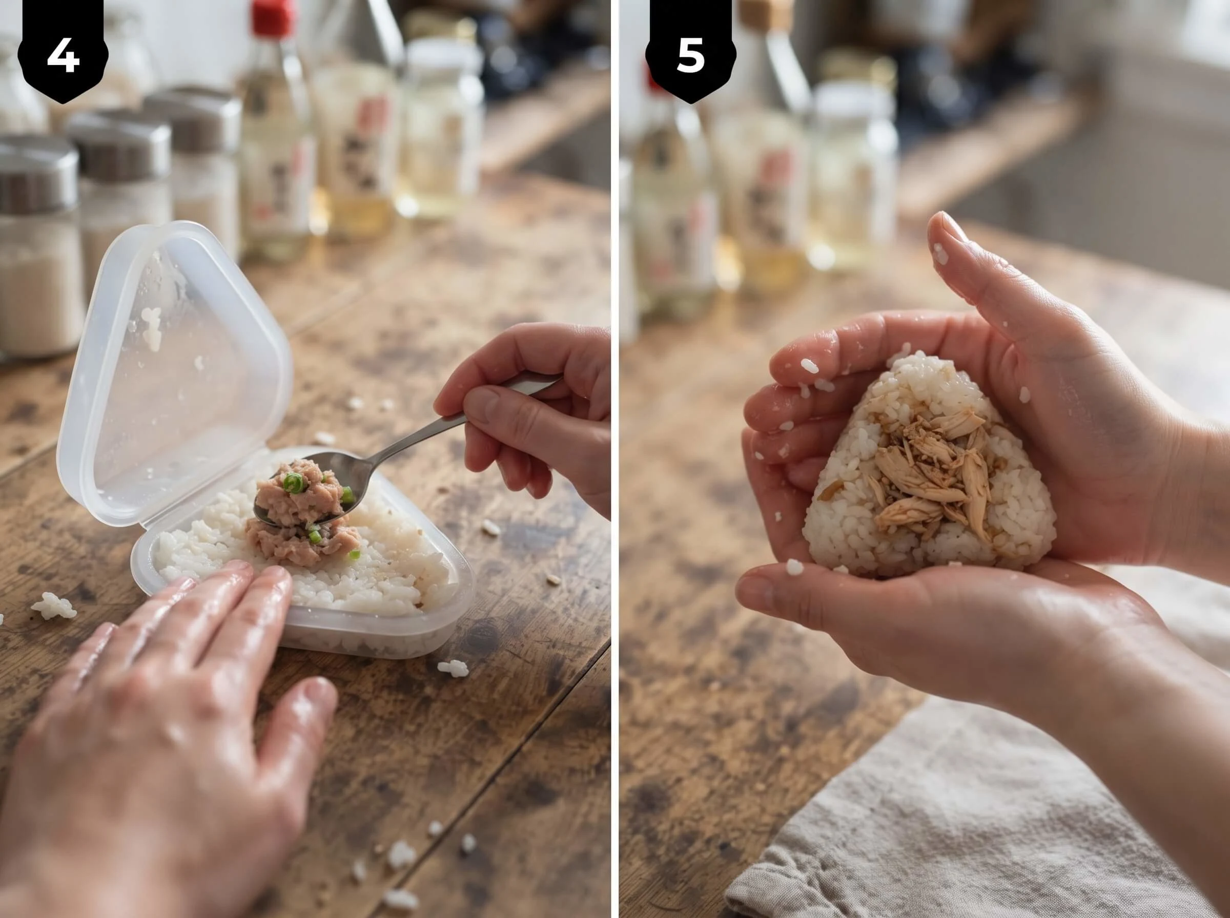 onigiri recipe Shape the Onigiri