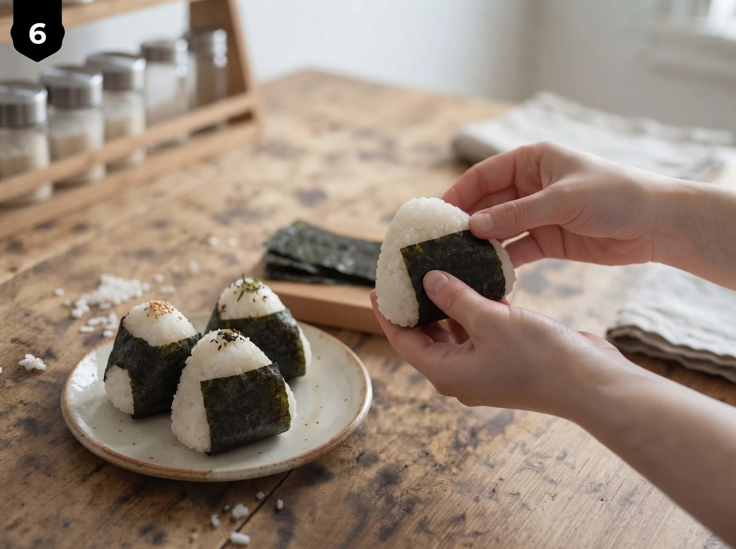 onigiri recipe Wrap and Serve