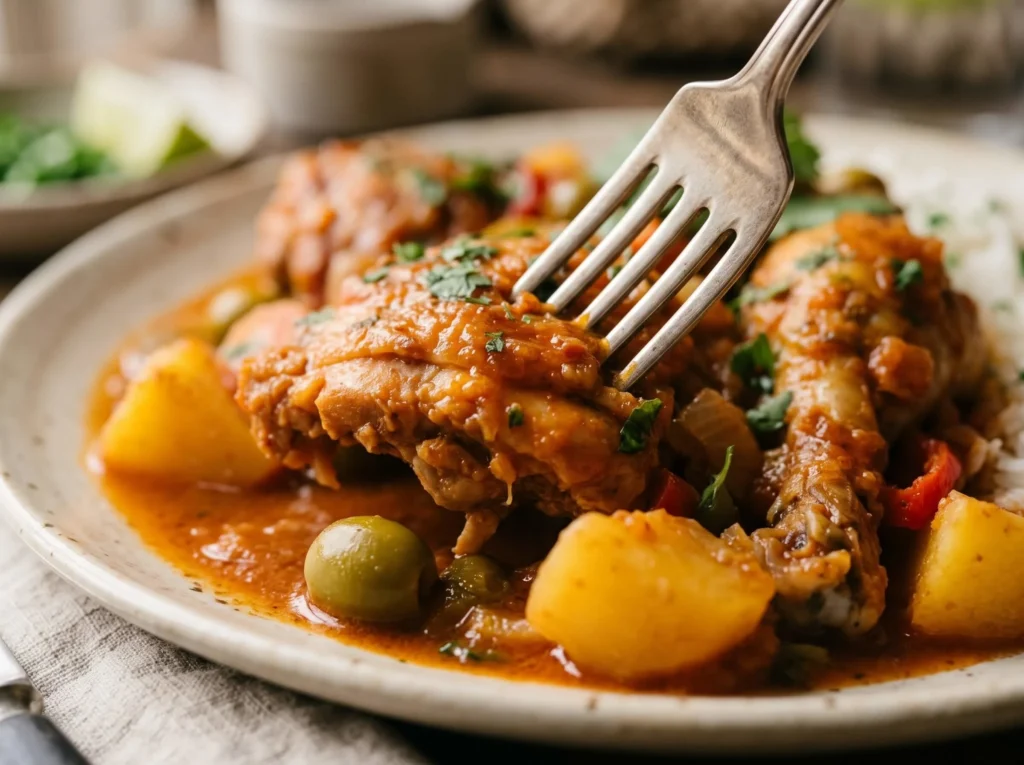 pollo guisado recipe final result