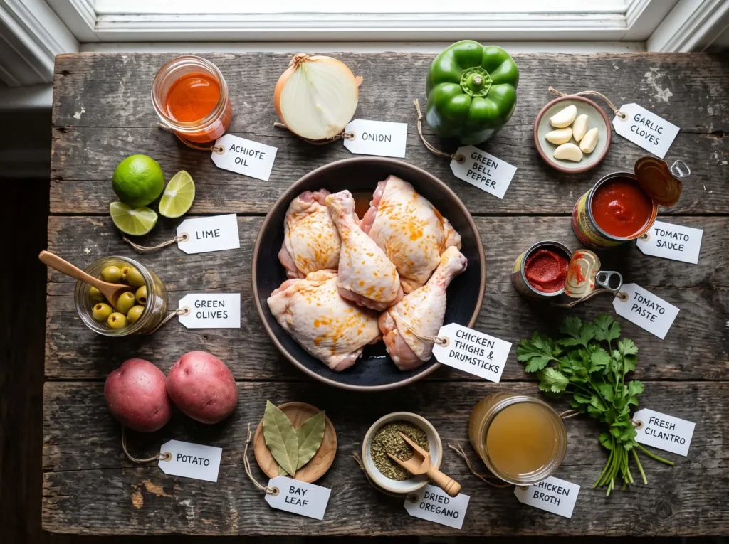 pollo guisado recipe ingredients