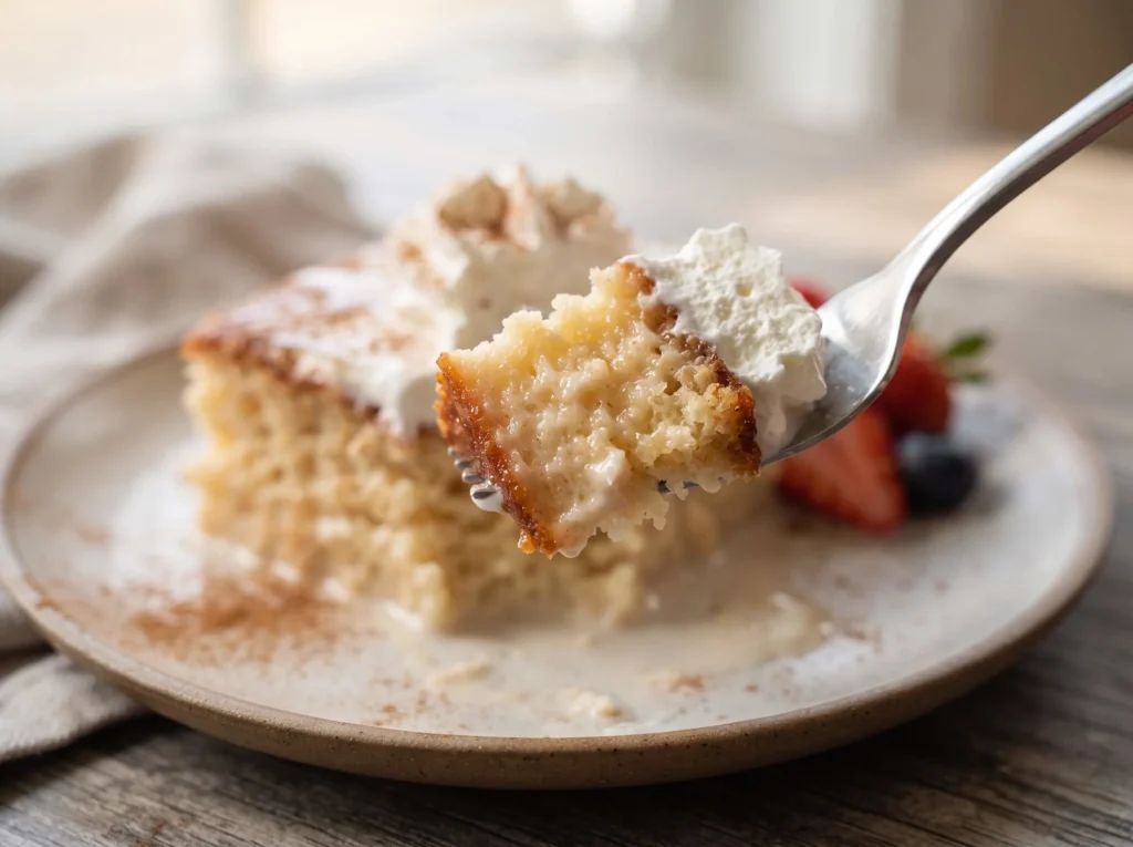 tres leches cake recipe final result
