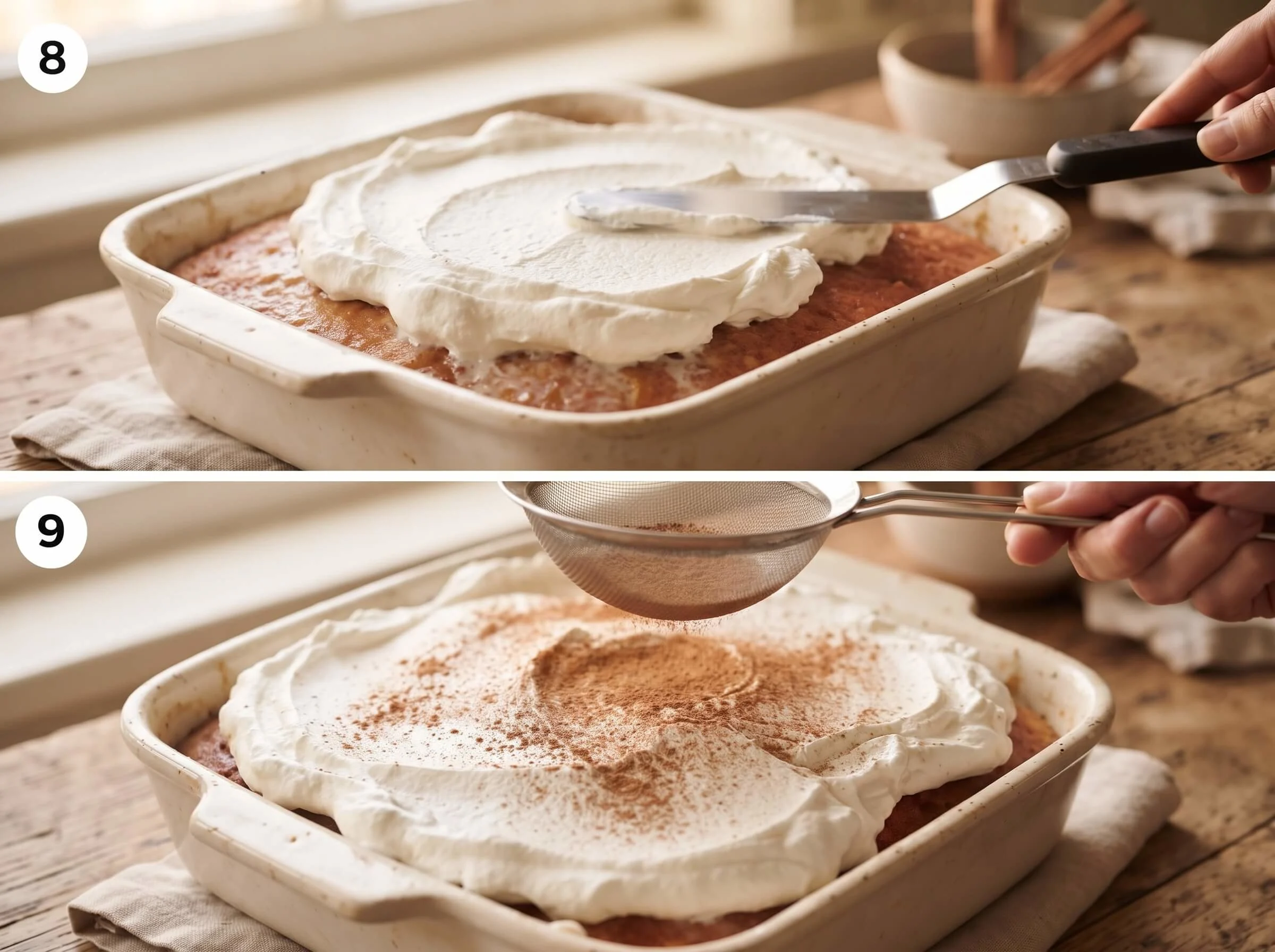 tres leches cake recipe Top and Serve