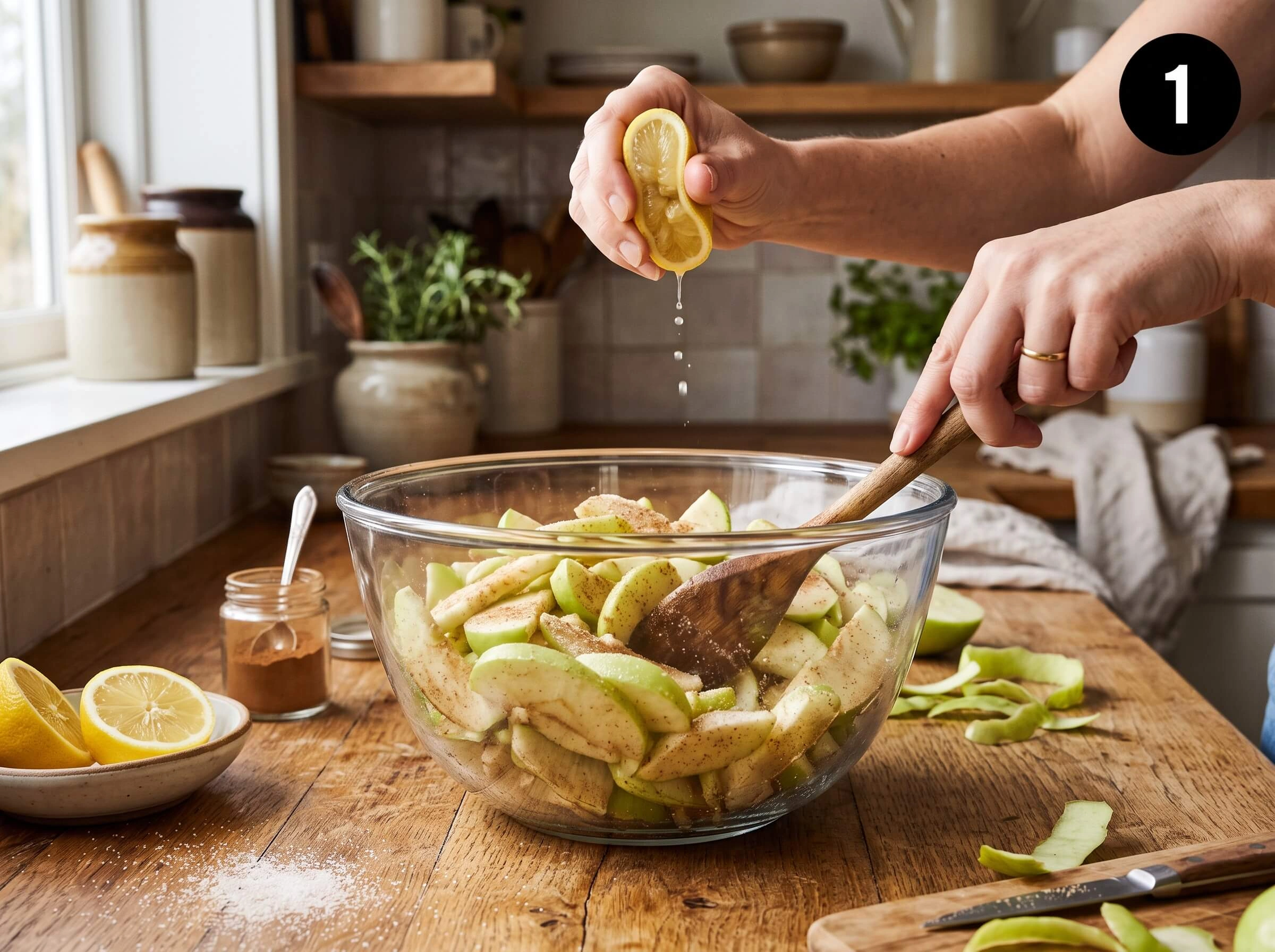 granny smith apples for apple crisp stage 1